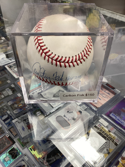 SIGNED BASEBALL CARLTON FISK