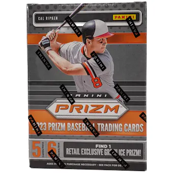 2023 Panini Prizm Baseball 6-Pack Blaster Box (Blue Ice Prizms!)